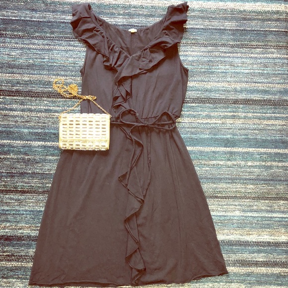 J. Crew Dresses & Skirts - J.CREW Flirty Ruffle A-line Dress w Stretch- Sz: S